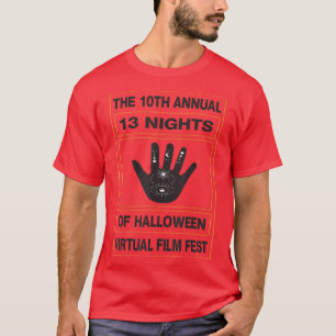 T-shirt 10ème Annuel 13 Nuits du Film Virtuel d'Halloween 