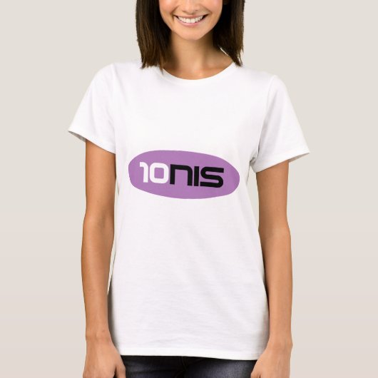 T-shirt 10NIS Brand t shir pour femmes (Devant)