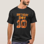 T-shirt 10Th Birthday Basketball Player 10 Year Old Boys K<br><div class="desc">10th Birthday Shirt Basketball Player 10 Year Old Boys Kids</div>