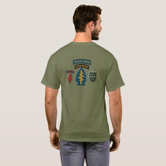 T-shirt 10th Special Forces Group Airborne (Dos entier)