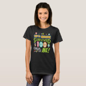 T-shirt 10th Tenth Grade Survived 100 Days Of Me 100th Day (Devant entier)