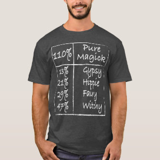 T-shirt 110 Pure Magick Par Gypsy Hippie Fairy Witchy 7 