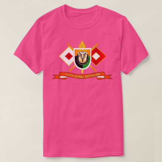 T-shirt 112e Bataillon des transmissions w Branche des tra (Design devant)
