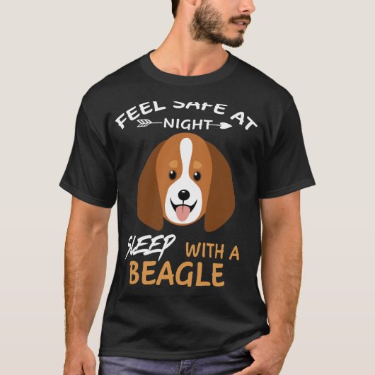 T-shirt 115 Sens Coffre-Fort La Nuit Sommeil Avec Un Beagl (Devant)