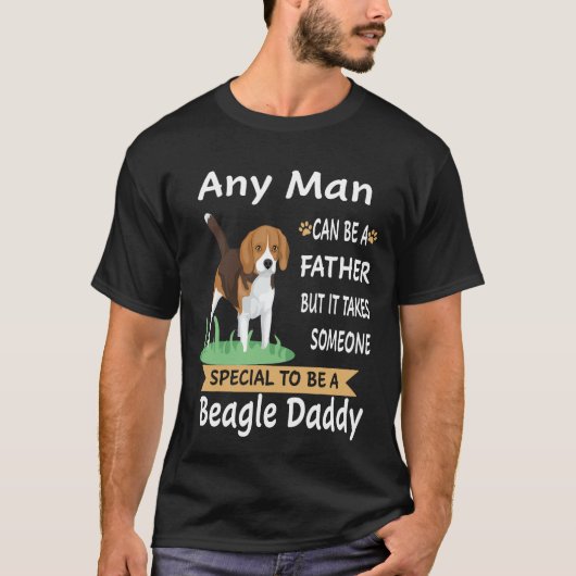 T-shirt 117 N'Importe Quel Homme Beagle Papa (Devant)