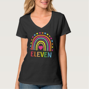 T-shirt 11 Ans Arc-en-ciel 11e Anniversaire Pour Filles Ga