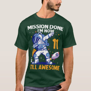 T-shirt 11 Ans Astronaut planète spatiale 11e anniversaire