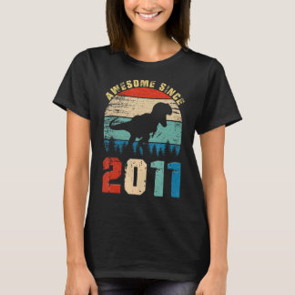 T-shirt 11 Ans Awesome depuis 2011 11e Anniversaire Dinos