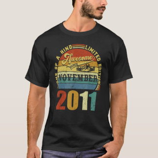 T-shirt 11 Ans Awesome Depuis Novembre 2011 11th Bir