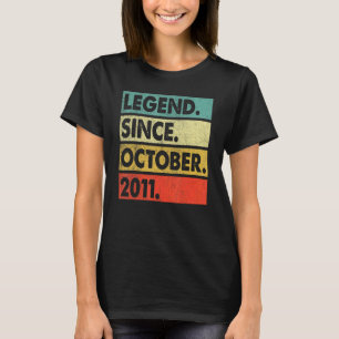 T-shirt 11 ans de légende depuis octobre 2011 11e naissanc