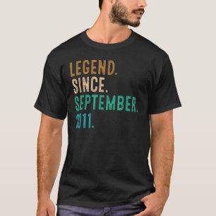 T-shirt 11 ans de légende depuis septembre 2011 11th Bir