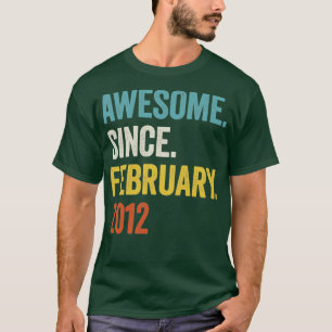 T-shirt 11 ans d'émerveillement depuis février 2012 11e an