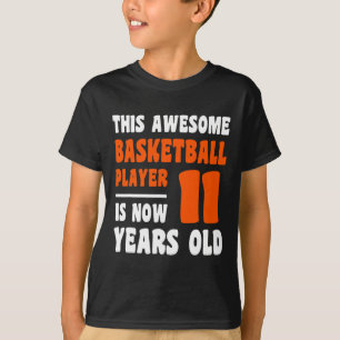T-shirt 11 ans Joyeux 11e anniversaire Basketball 11e Bi