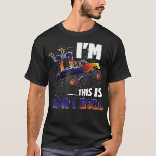 T-shirt 11 ans monstre camion anniversaire garçon 11e cami
