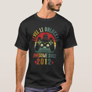 T-shirt 11 ans Niveau 11 déverrouillé stupéfiant depuis 20