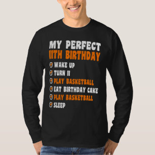 T-shirt 11 Ans Parfait 11e Anniversaire Basketball 11e