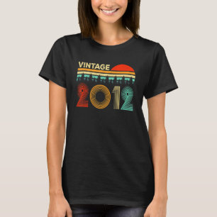 T-shirt 11 Ans Vintage 2012 11e Anniversaire Rétro