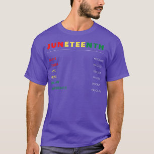 T-shirt 11 juin, Journée de l'émancipation, liberté heureu