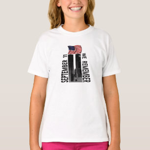 T-shirt 11 septembre nous nous rappelons l'hommage