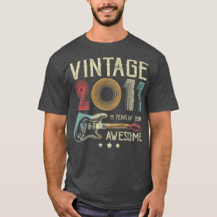 T-shirt 11e anniversaire femmes hommes Vintage stupéfiant