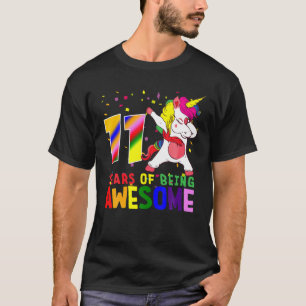 T-shirt 11E Anniversaire Fille 11 Ans Awesome Unicorn Da