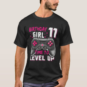 T-shirt 11E Anniversaire Fille Onze Ans Niveau 11 Déverrou