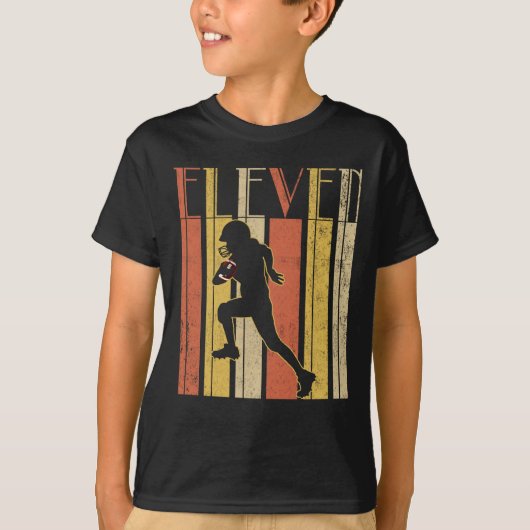 T-shirt 11e anniversaire garçons de football (Devant)