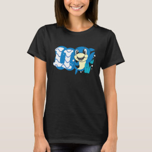 T-shirt 11e anniversaire Garçons Requin 11 ans Vieux requi