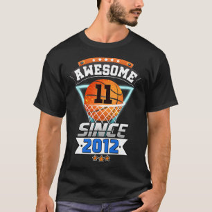 T-shirt 11e Anniversaire Joueur De Basket-Ball Magnifique