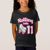 T-Shirt 11e anniversaire Roller Patinage 11 ans (Devant)