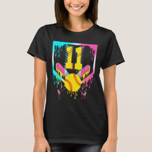 T-shirt 11e anniversaire Softll Home Plate Drip Ice Cream 