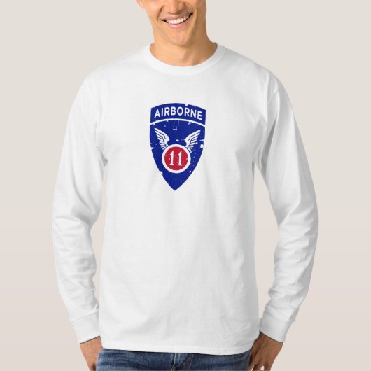 T-shirt 11e division aéroportée "Arctic Angels" Grunge (Devant)