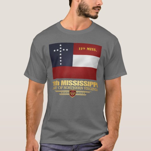 T-shirt 11e infanterie du Mississippi (Devant)