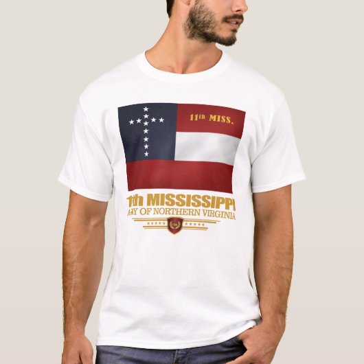 T-shirt 11e infanterie du Mississippi (Devant)