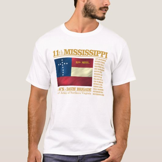 T-shirt 11e infanterie du Mississippi (BA2) (Devant)
