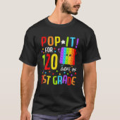 T-shirt 120 Jours D'École 120E Jour 1Er Année Pop It (Devant)