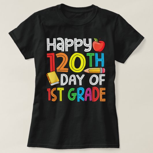T-shirt 120e Jour des enseignants de l'école Joyeux enfant (Design devant)