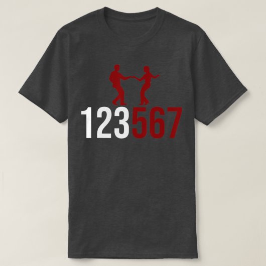 T-shirt 123 567 Salsa Lover Latin Salsa Dance (Design devant)