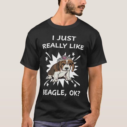 T-shirt 125 J'Aime Vraiment Le Beagle (Devant)
