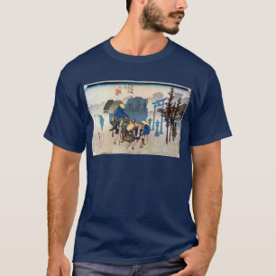 T-shirt 12. 三 島 宿, 重 Mishima-juku, Hiroshige, Ukiyo-e, 広