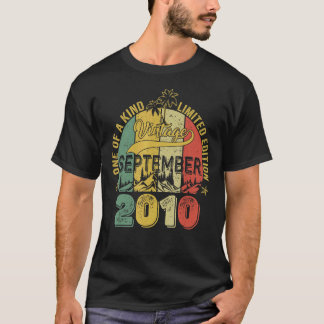 T-shirt 12 Ans 12e Anniversaire Awesome depuis Septembre