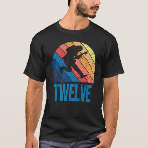 T-shirt 12 Ans 12e Anniversaire Guitare Guitare Joueur Gui