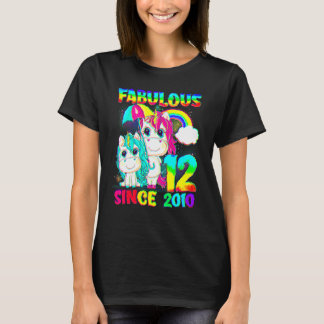 T-shirt 12 Ans 12e Anniversaire Unicorn Fabuleuse S