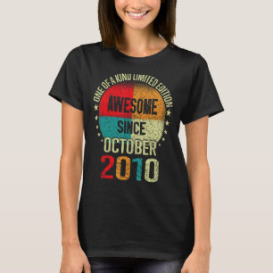 T-shirt 12 Ans Awesome depuis Octobre 2010 12e Naissance