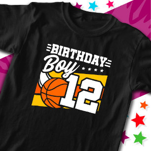 T-shirt 12 Ans Basketball Party 12e anniversaire garçon