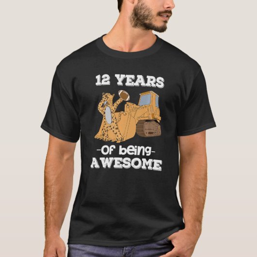 T-shirt 12 Ans D'Être Des Garçons Géniaux Cheetah 12e Anni (Devant)