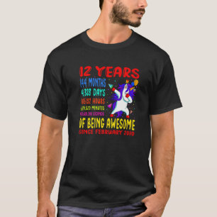T-shirt 12 Ans D'Être Un Magnifique 12E Anniversaire Enfan