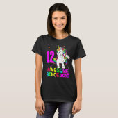 T-shirt 12 Ans Unicorne Flossing 12e Anniversaire Girl U (Devant entier)