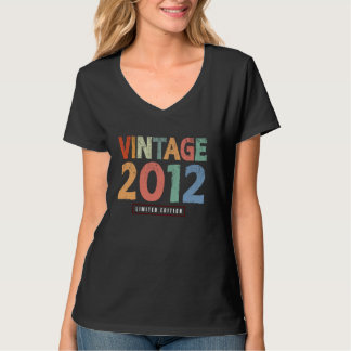 T-shirt 12 Ans Vintage 2012 Limited Edition 12e Bir