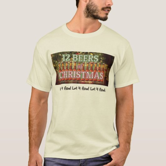 T-shirt 12 bières de Noël (Devant)